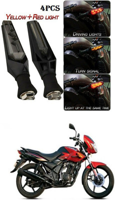 PECUNIA Front, Rear LED Indicator Light for Yamaha Fazer(Yellow, Red)