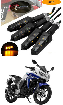 PECUNIA Front, Rear LED Indicator Light for Yamaha Fazer(Yellow)