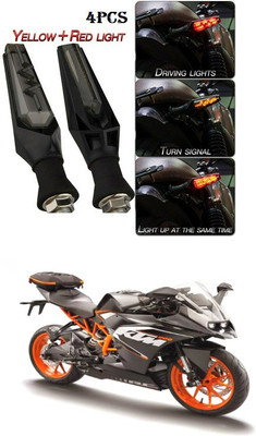 PECUNIA Front, Rear LED Indicator Light for KTM RC 200(Yellow)