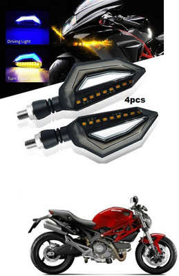 PECUNIA Front, Rear LED Indicator Light for TVS Max 4R(Multicolor)