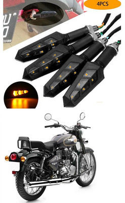 PECUNIA Front, Rear LED Indicator Light for Royal Enfield 500(Yellow)