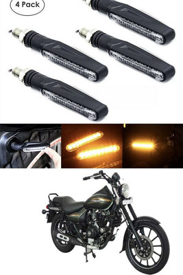 PECUNIA Front, Rear LED Indicator Light for Bajaj Avenger 220 DTS-i(Yellow)