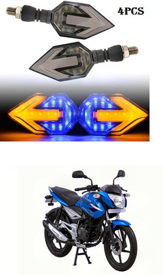 PECUNIA Front, Rear LED Indicator Light for Bajaj(White, Amber)