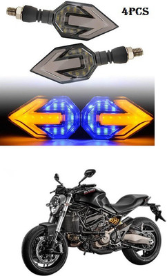 PECUNIA Front, Rear LED Indicator Light for TVS Max 4R(White, Amber)