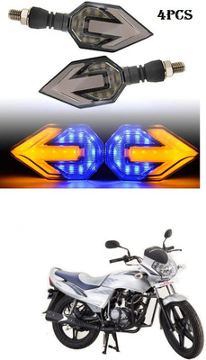 PECUNIA Front, Rear LED Indicator Light for Universal For Bike(White, Amber)