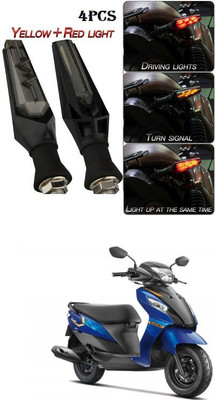 PECUNIA Front, Rear LED Indicator Light for Suzuki Lets(Yellow)