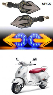 PECUNIA Front, Rear LED Indicator Light for Piaggio(White, Amber)
