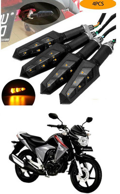 PECUNIA Front, Rear LED Indicator Light for Honda CB Twister(Yellow)