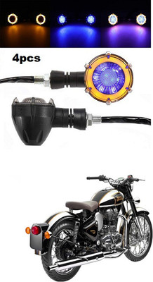PECUNIA Front, Rear LED Indicator Light for Royal Enfield Classic(Multicolor)