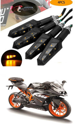 PECUNIA Front, Rear LED Indicator Light for KTM RC 200(Yellow)