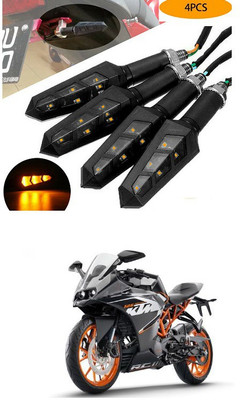 PECUNIA Front, Rear LED Indicator Light for Yamaha RC 390(Yellow)