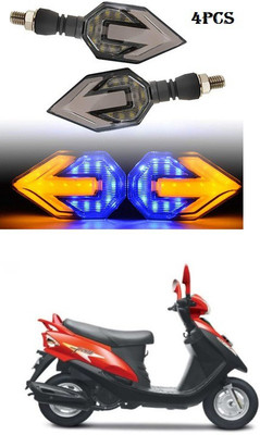 PECUNIA Front, Rear LED Indicator Light for Mahindra Flyte(White, Amber)