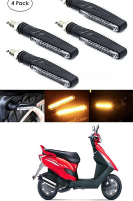 PECUNIA Front, Rear LED Indicator Light for Bajaj(Yellow)