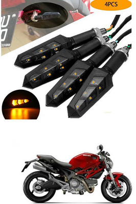 PECUNIA Front, Rear LED Indicator Light for TVS Max 4R(Yellow)
