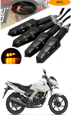 PECUNIA Front, Rear LED Indicator Light for Honda CB Twister(Yellow)