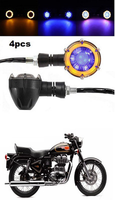 PECUNIA Front, Rear LED Indicator Light for Royal Enfield 500(Multicolor)