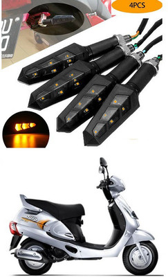 PECUNIA Front, Rear LED Indicator Light for Mahindra Duro DZ(Yellow)