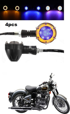 PECUNIA Front, Rear LED Indicator Light for Royal Enfield Classic 500(Multicolor)