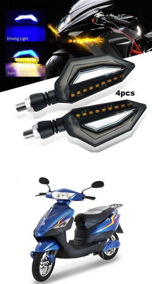 PECUNIA Front, Rear LED Indicator Light for Universal For Bike Star(Multicolor)