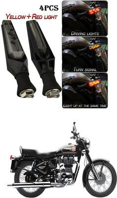 PECUNIA Front, Rear LED Indicator Light for Royal Enfield 500(Yellow)