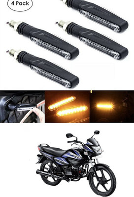 PECUNIA Front, Rear LED Indicator Light for Hero Splendor NXG(Yellow)
