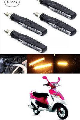 PECUNIA Front, Rear LED Indicator Light for Mahindra Rodeo RZ(Yellow)
