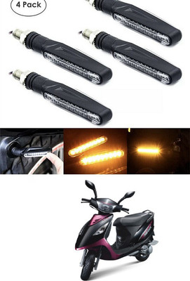 PECUNIA Front, Rear LED Indicator Light for Mahindra Rodeo RZ(Yellow)