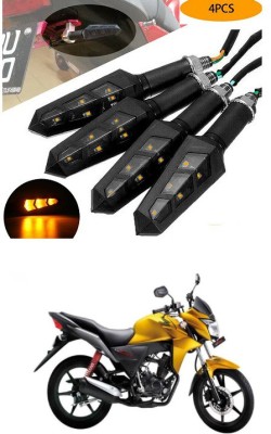 PECUNIA Front, Rear LED Indicator Light for Honda CB Twister(Yellow)