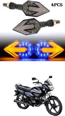 PECUNIA Front, Rear LED Indicator Light for Hero Splendor NXG(White, Amber)