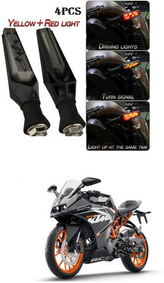 PECUNIA Front, Rear LED Indicator Light for Yamaha RC 390(Yellow)