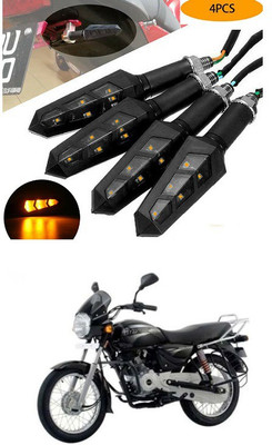 PECUNIA Front, Rear LED Indicator Light for Bajaj(Yellow)