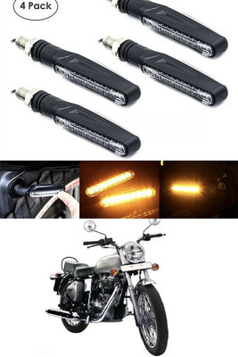 PECUNIA Front, Rear LED Indicator Light for Royal Enfield 500(Yellow)