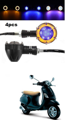 PECUNIA Front, Rear LED Indicator Light for Piaggio Vespa(Multicolor)