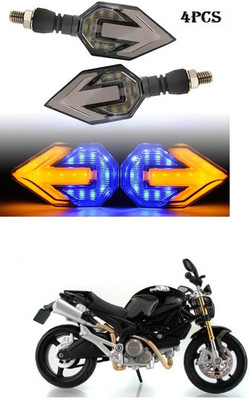 PECUNIA Front, Rear LED Indicator Light for TVS Max 4R(White, Amber)