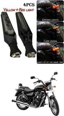 PECUNIA Front, Rear LED Indicator Light for Royal Enfield Thunder Bird 350(Yellow)