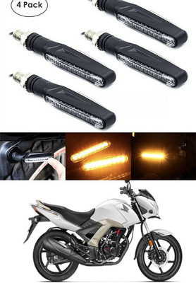 PECUNIA Front, Rear LED Indicator Light for Honda CB Twister(Yellow)