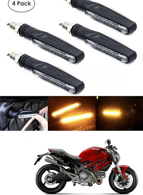 PECUNIA Front, Rear LED Indicator Light for TVS Max 4R(Yellow)