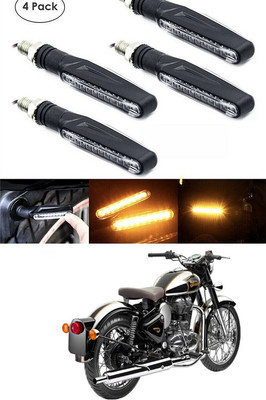 PECUNIA Front, Rear LED Indicator Light for Royal Enfield Classic(Yellow)