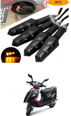 PECUNIA Front, Rear LED Indicator Light for Mahindra Rodeo RZ(Yellow)