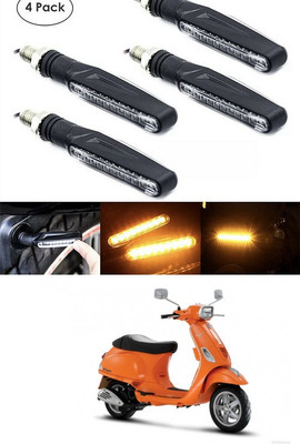 PECUNIA Front, Rear LED Indicator Light for Piaggio Vespa LX(Yellow)