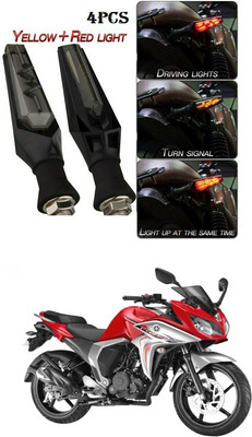 PECUNIA Front, Rear LED Indicator Light for Yamaha Fazer(Yellow)