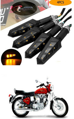 PECUNIA Front, Rear LED Indicator Light for Royal Enfield(Yellow)