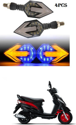 PECUNIA Front, Rear LED Indicator Light for Mahindra Rodeo RZ(White, Amber)
