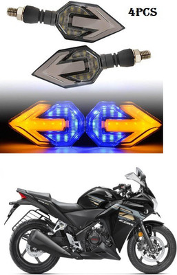 PECUNIA Front, Rear LED Indicator Light for Honda CBR 250R(White, Amber)