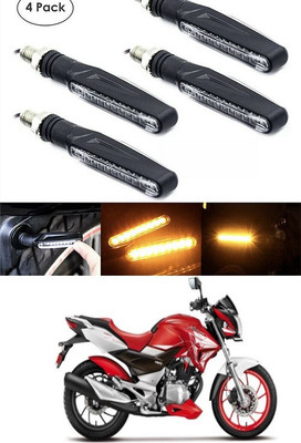 PECUNIA Front, Rear LED Indicator Light for Honda CBR 250R(Yellow)