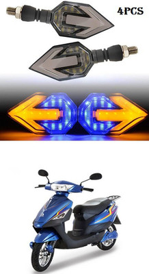 PECUNIA Front, Rear LED Indicator Light for Universal For Bike Star(White, Amber)