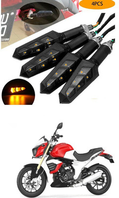 PECUNIA Front, Rear LED Indicator Light for TVS Max 4R(Yellow)