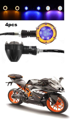 PECUNIA Front, Rear LED Indicator Light for KTM RC 200(Multicolor)