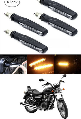 PECUNIA Front, Rear LED Indicator Light for Royal Enfield Thunder Bird 350(Yellow)