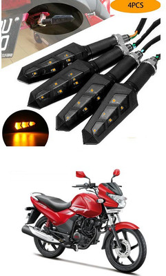 PECUNIA Front, Rear LED Indicator Light for Hero Achiever(Yellow)